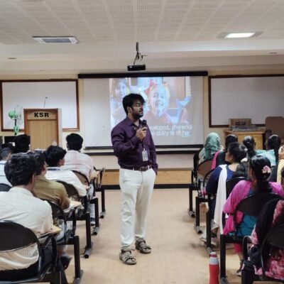 Workshop conduced at KSR College of Engineering